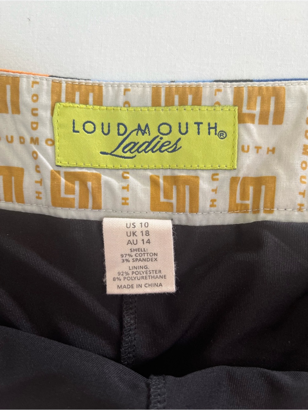 Loudmouth Golf Woman “Razzle Dazzle Black” Houndstooth Embroidered Logo Skort 10 - Picture 2 of 8